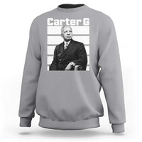Inspiring Father of Black History Icon Portrait Sweatshirt Carter G Civil Rights Legacy Supporter