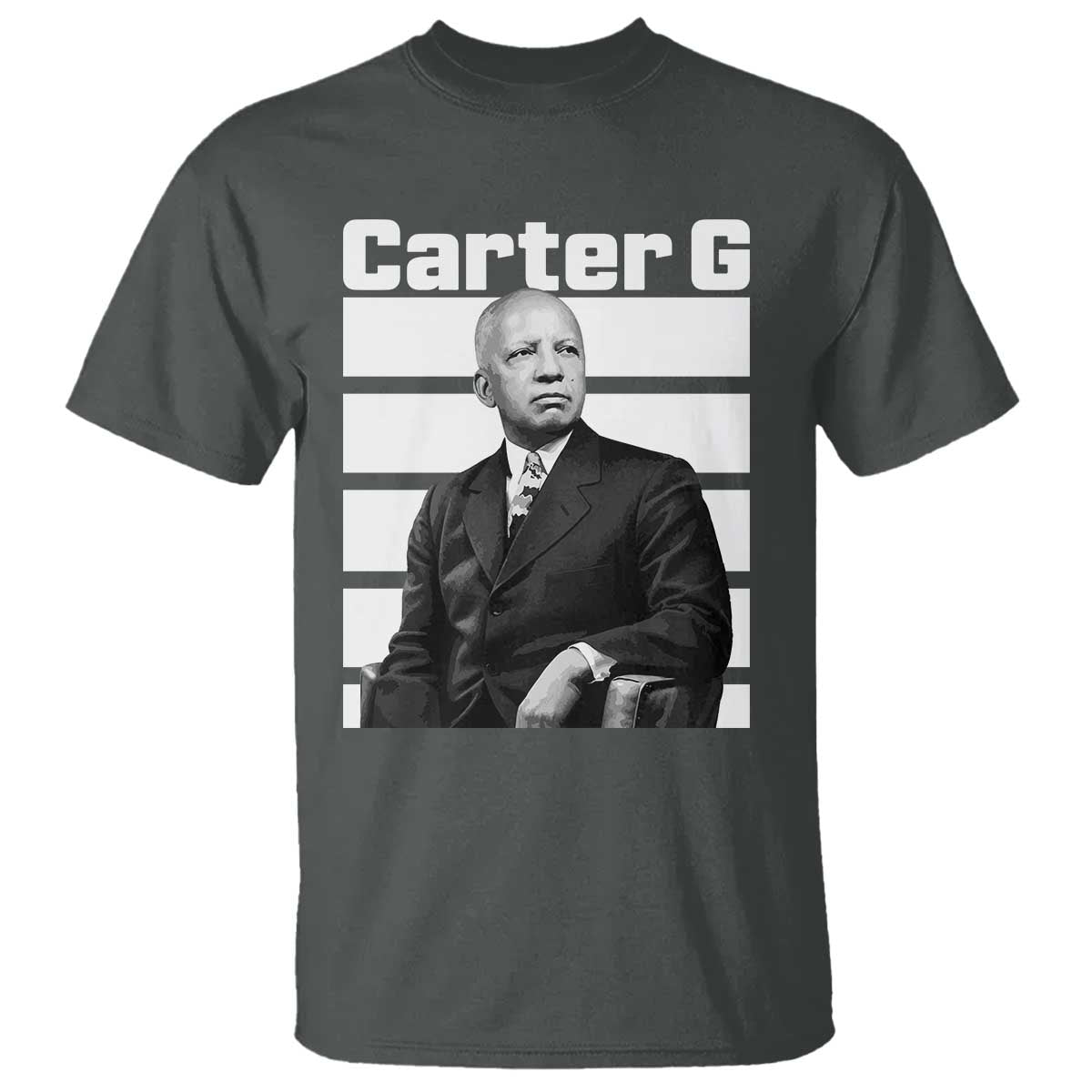 Inspiring Father of Black History Icon Portrait T Shirt Carter G Civil Rights Legacy Supporter