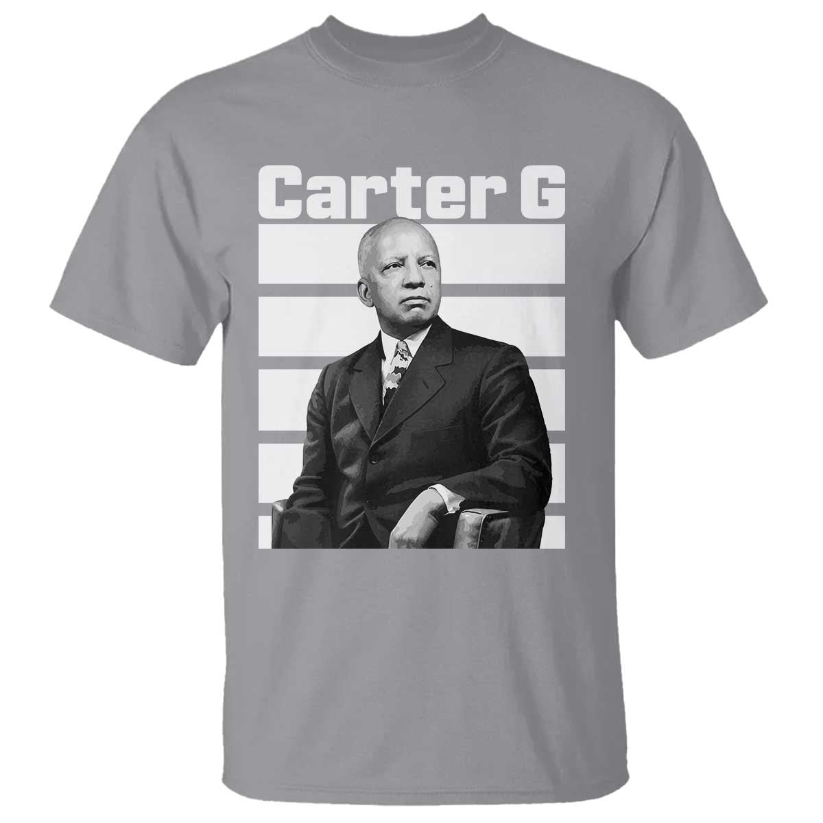 Inspiring Father of Black History Icon Portrait T Shirt Carter G Civil Rights Legacy Supporter