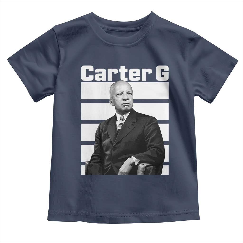 Inspiring Father of Black History Icon Portrait Toddler T Shirt Carter G Civil Rights Legacy Supporter