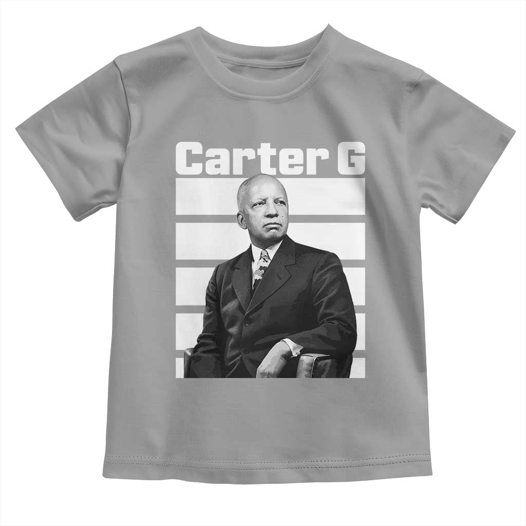 Inspiring Father of Black History Icon Portrait Toddler T Shirt Carter G Civil Rights Legacy Supporter
