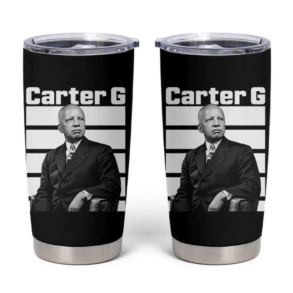 Inspiring Father of Black History Icon Portrait Tumbler Cup Carter G Civil Rights Legacy Supporter