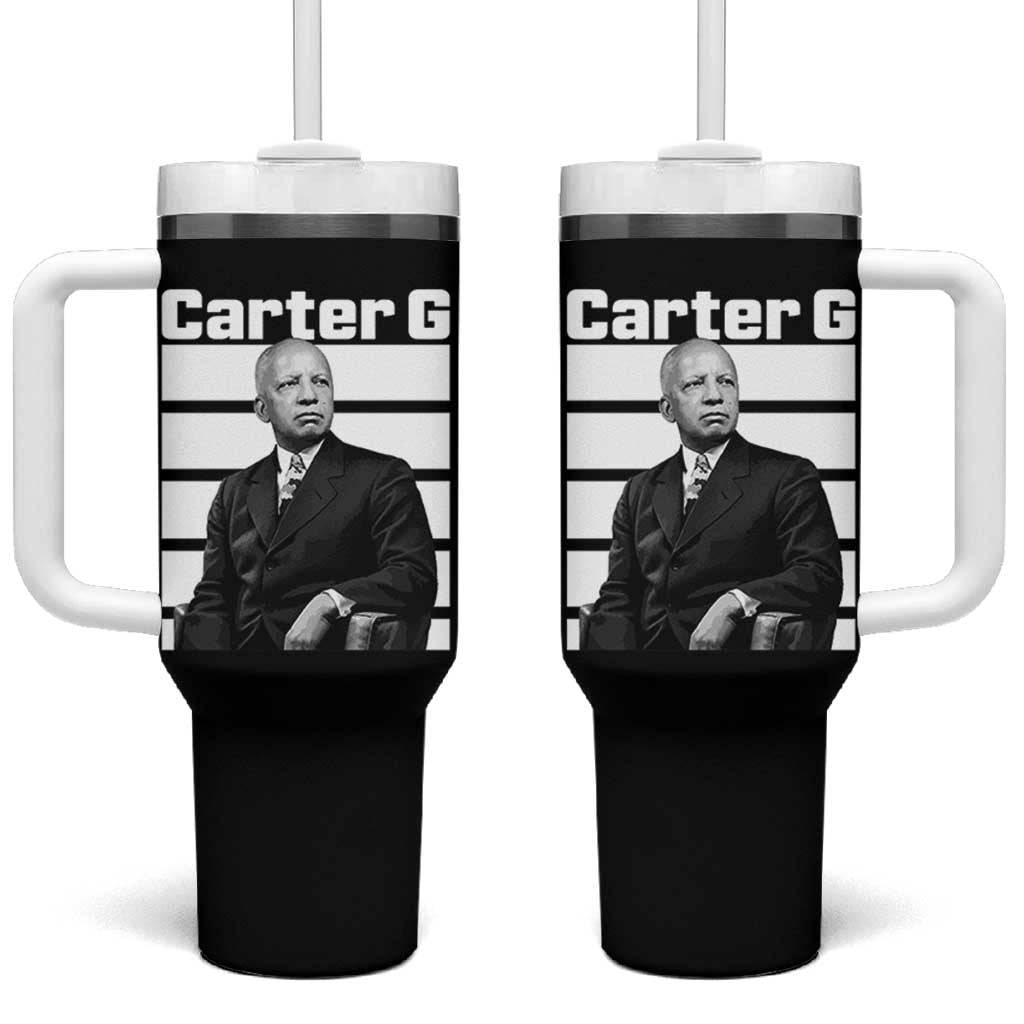 Inspiring Father of Black History Icon Portrait Tumbler With Handle Carter G Civil Rights Legacy Supporter