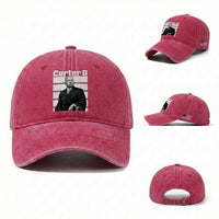 Inspiring Father of Black History Icon Portrait Washed Cotton Baseball Cap Carter G Civil Rights Legacy Supporter