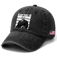 Inspiring Father of Black History Icon Portrait Washed Cotton Baseball Cap Carter G Civil Rights Legacy Supporter