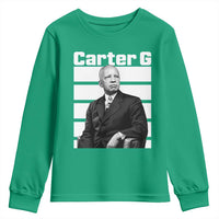 Inspiring Father of Black History Icon Portrait Youth Sweatshirt Carter G Civil Rights Legacy Supporter