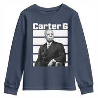 Inspiring Father of Black History Icon Portrait Youth Sweatshirt Carter G Civil Rights Legacy Supporter
