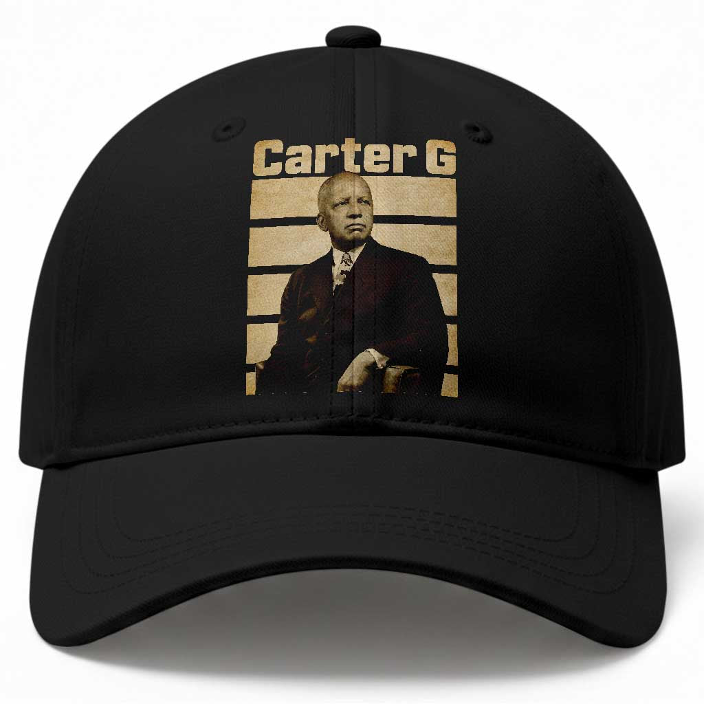 Inspiring Father of Black History Icon Vintage Portrait Baseball Cap Carter G Civil Rights Legacy Supporter