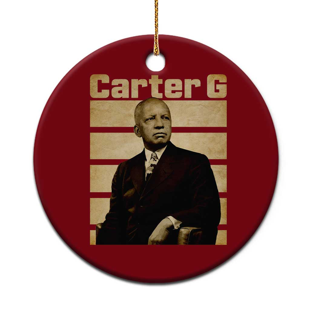 Inspiring Father of Black History Icon Vintage Portrait Ceramic Ornament Carter G Civil Rights Legacy Supporter