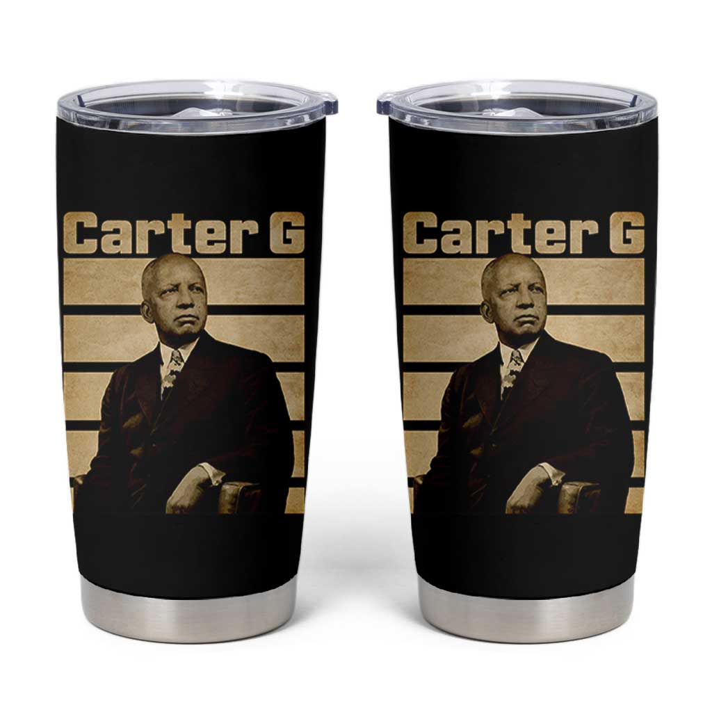 Inspiring Father of Black History Icon Vintage Portrait Tumbler Cup Carter G Civil Rights Legacy Supporter