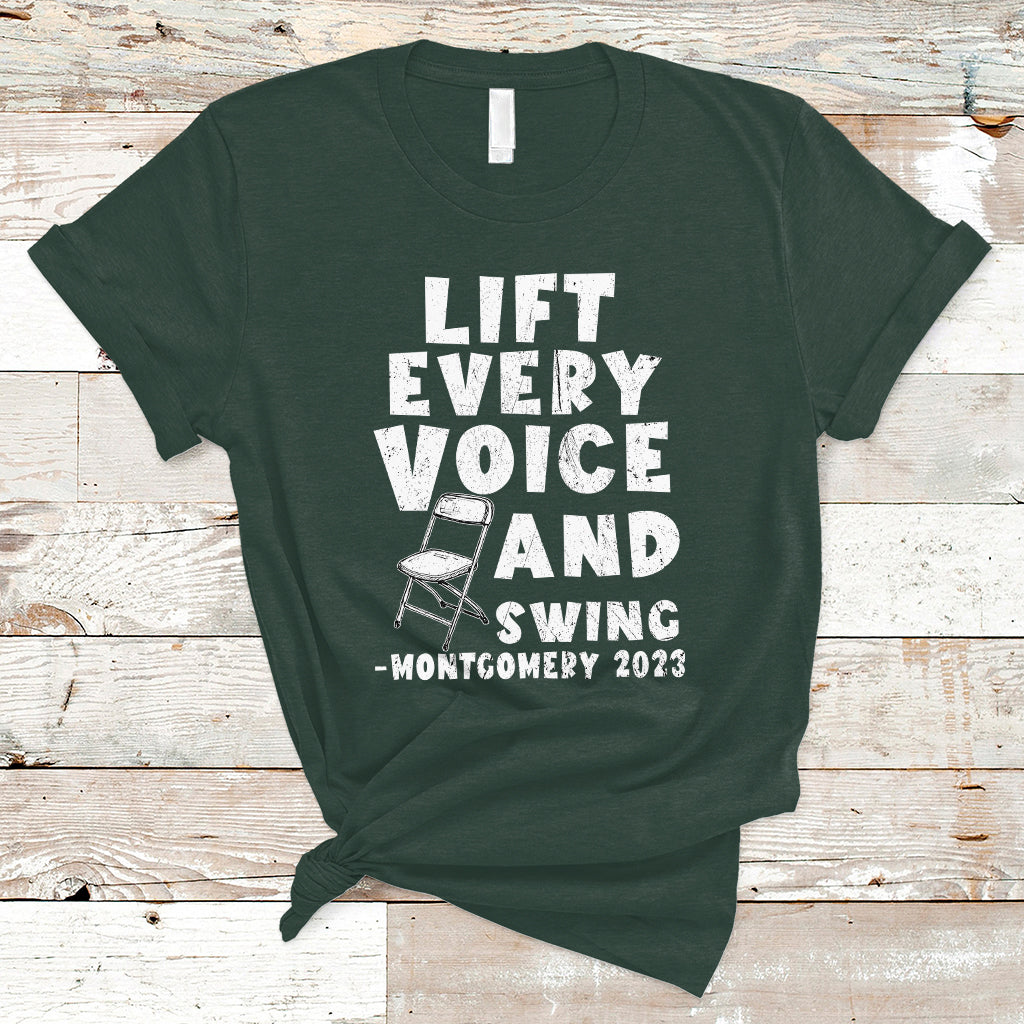 Folding Chair Lift Every Voice and Swing Trending Montgomery T Shirt - Wonder Print Shop