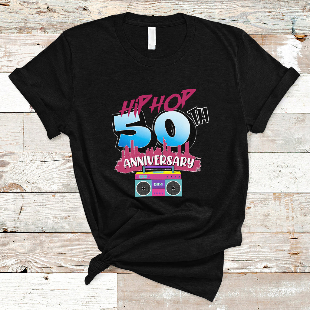 50 Years Old Hip-Hop 50th Anniversary Of Hip Hop T Shirt - Wonder Print Shop
