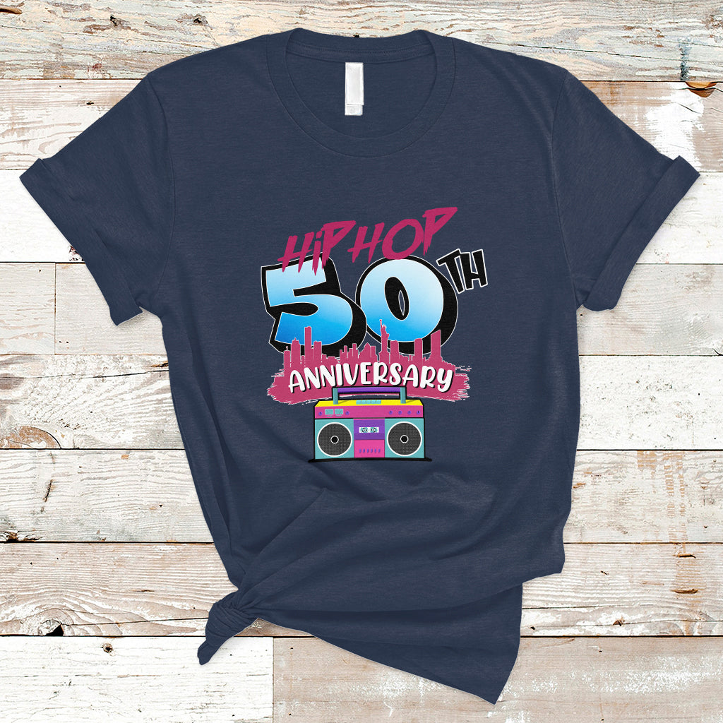 50 Years Old Hip-Hop 50th Anniversary Of Hip Hop T Shirt - Wonder Print Shop