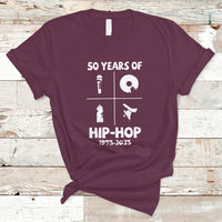 50 Years Old 50th Anniversary Of Hip Hop Elements of Hip-Hop T Shirt - Wonder Print Shop