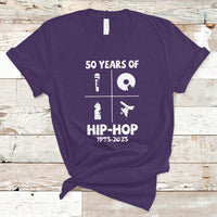 50 Years Old 50th Anniversary Of Hip Hop Elements of Hip-Hop T Shirt - Wonder Print Shop