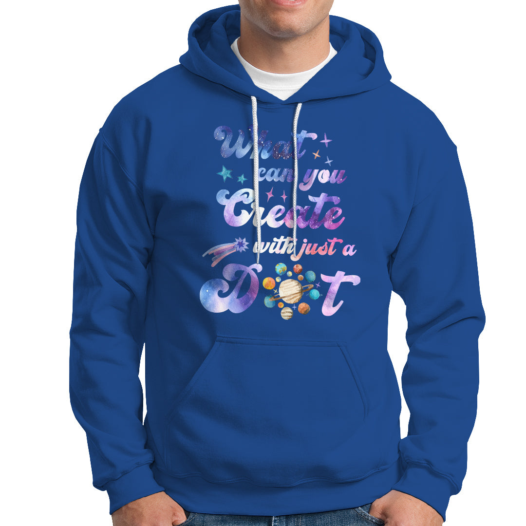 Dot Day Hoodie What Can You Create With Just A Dot Space Polka Dot - Wonder Print Shop