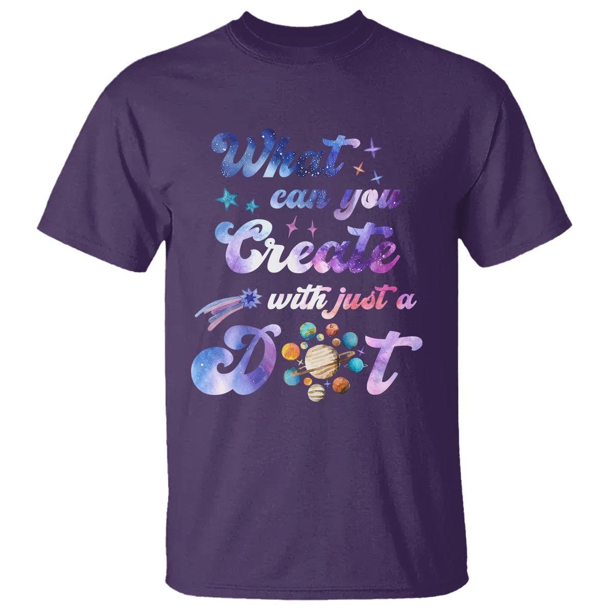 Dot Day T Shirt What Can You Create With Just A Dot Space Polka Dot - Wonder Print Shop