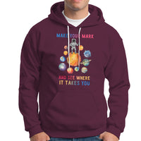 Dot Day Hoodie Polka Dot See Where It Takes You Astronaut Outer Space - Wonder Print Shop