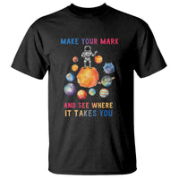 Dot Day T Shirt Polka Dot See Where It Takes You Astronaut Outer Space - Wonder Print Shop