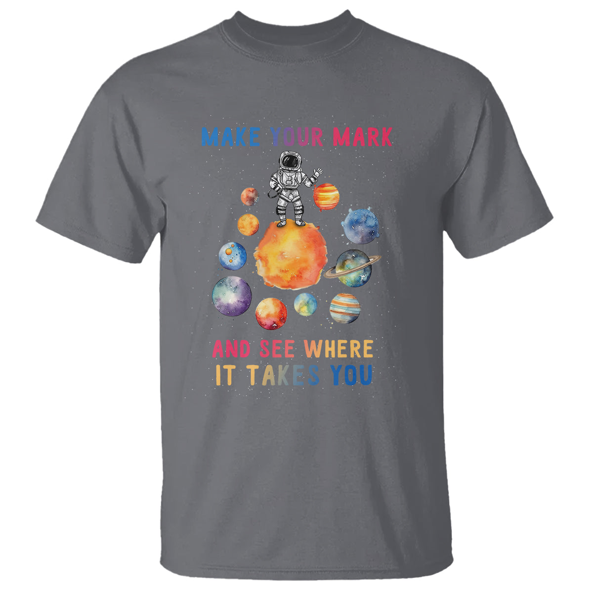 Dot Day T Shirt Polka Dot See Where It Takes You Astronaut Outer Space - Wonder Print Shop