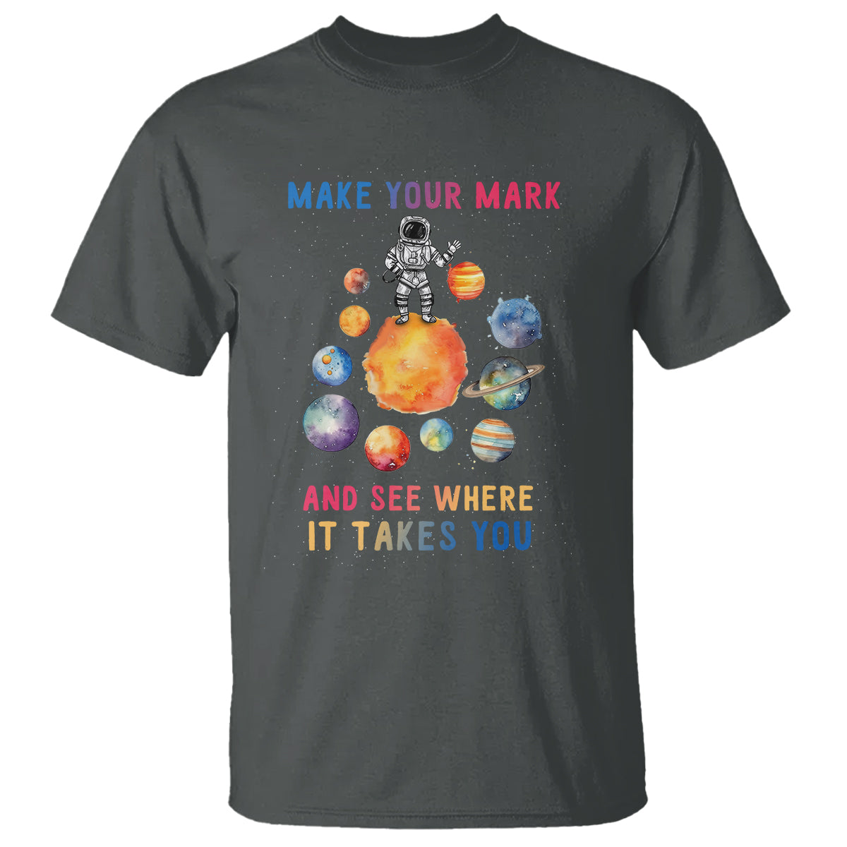 Dot Day T Shirt Polka Dot See Where It Takes You Astronaut Outer Space - Wonder Print Shop