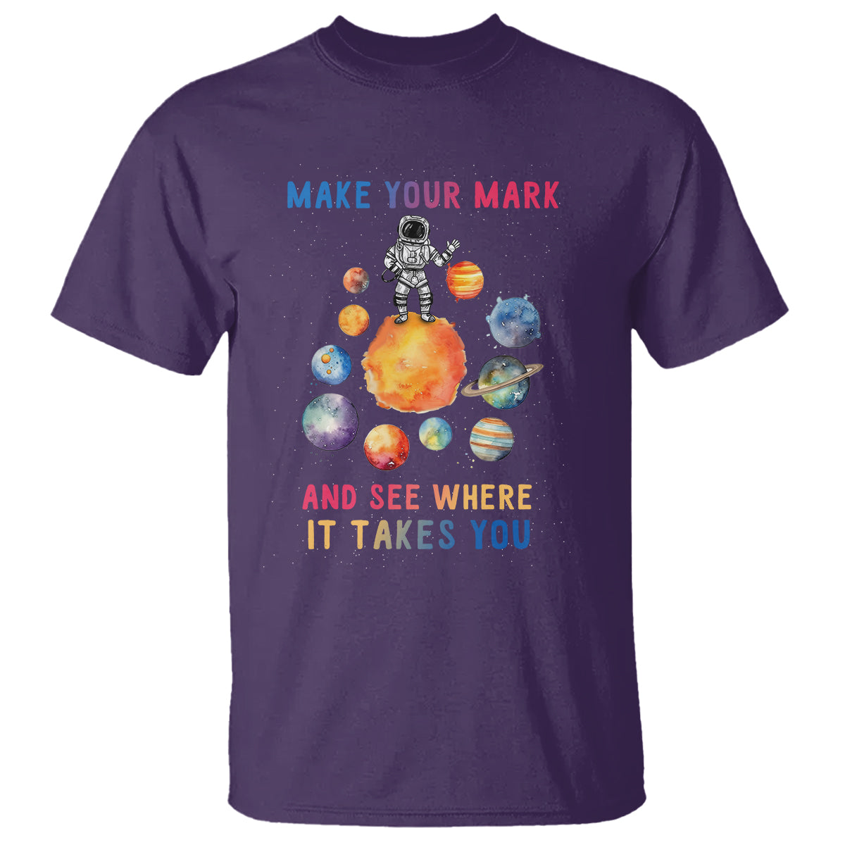 Dot Day T Shirt Polka Dot See Where It Takes You Astronaut Outer Space - Wonder Print Shop