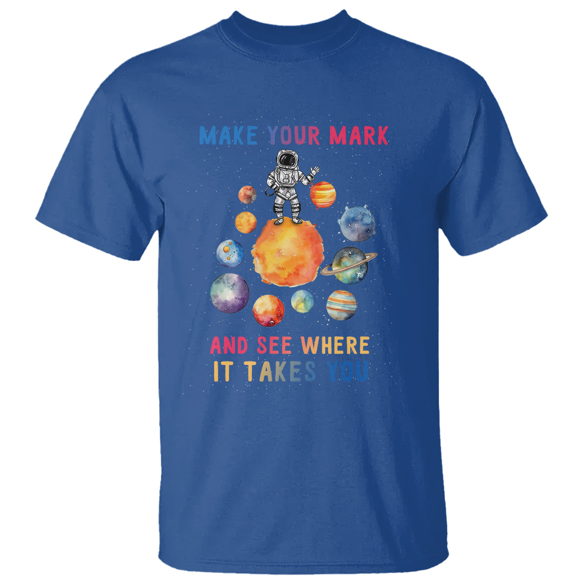 Dot Day T Shirt Polka Dot See Where It Takes You Astronaut Outer Space - Wonder Print Shop