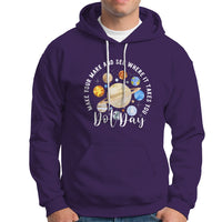 Dot Day Hoodie Polka Dot See Where It Takes You Universe Outer Space - Wonder Print Shop