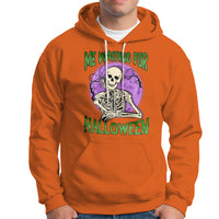 Funny Skeleton Hoodie Me Waiting For Halloween Skeleton Funny Halloween Costume - Wonder Print Shop