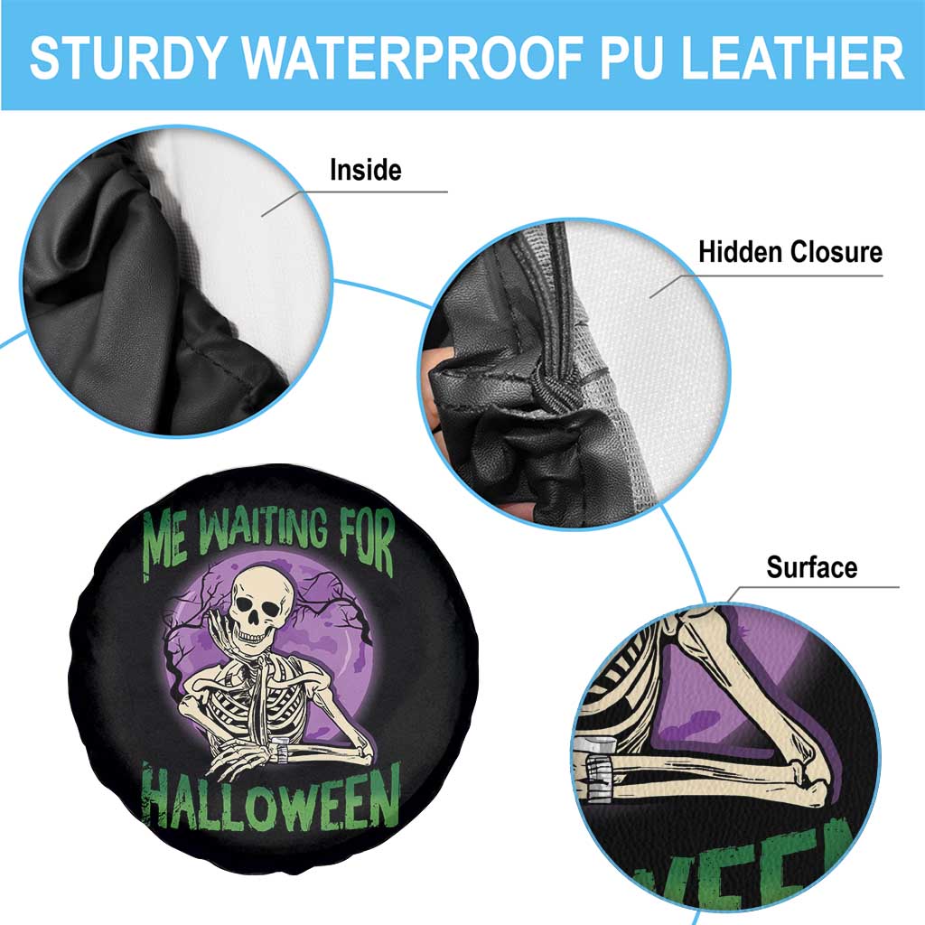 Funny Skeleton Spare Tire Cover Me Waiting For Halloween Skeleton Funny Halloween Costume