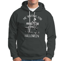 Funny Skeleton Hoodie Me Waiting For Halloween Skeleton Lover Halloween Costume - Wonder Print Shop