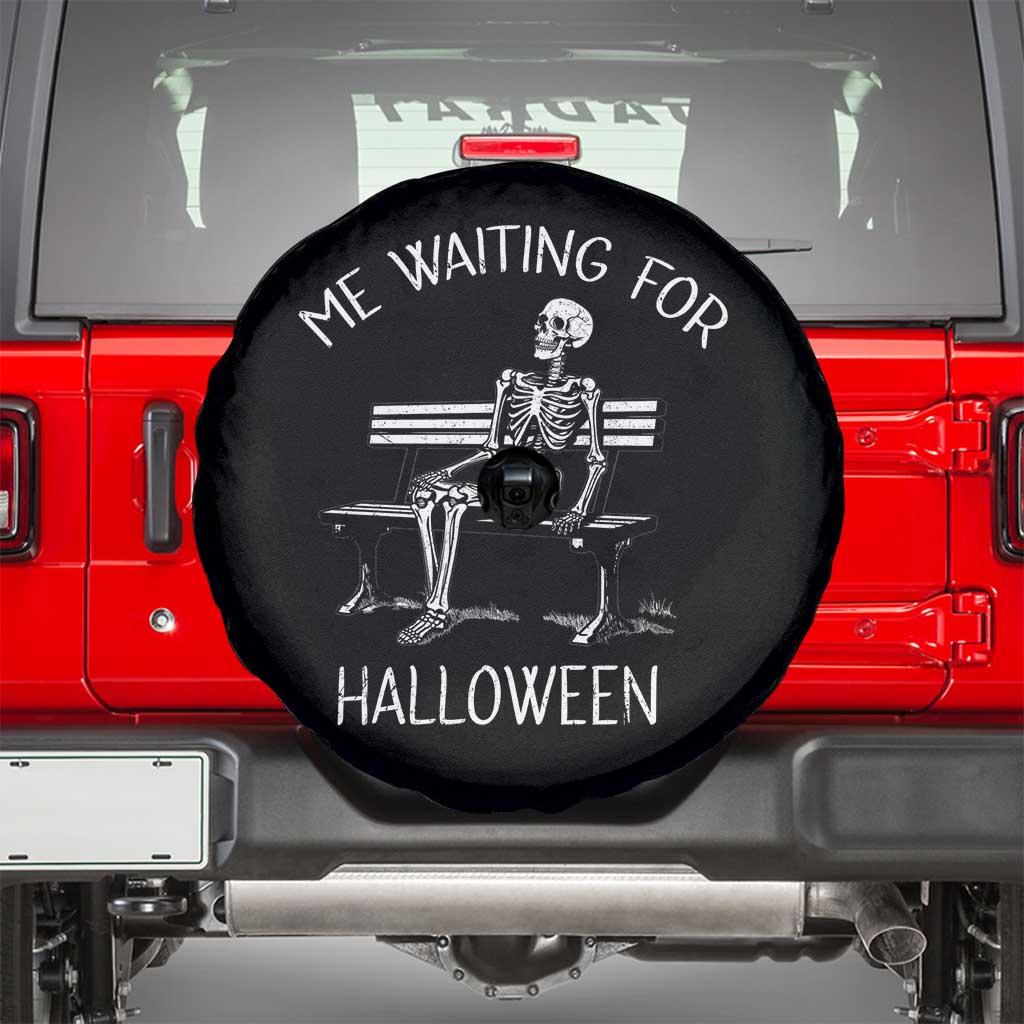 Funny Skeleton Spare Tire Cover Me Waiting For Halloween Skeleton Lover Halloween Costume