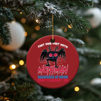 Funny Mothman Christmas Ornament Part Man Part Moth Harbinger Of Doom Point Pleasent WV - Wonder Print Shop
