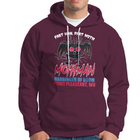 Funny Mothman Hoodie Part Man Part Moth Harbinger Of Doom Point Pleasent WV - Wonder Print Shop