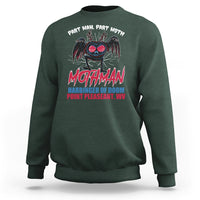Funny Mothman Sweatshirt Part Man Part Moth Harbinger Of Doom Point Pleasent WV - Wonder Print Shop