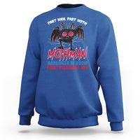 Funny Mothman Sweatshirt Part Man Part Moth Harbinger Of Doom Point Pleasent WV - Wonder Print Shop