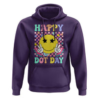 Happy Dot Day Hoodie Cute Smile Face Retro Groovy - Wonder Print Shop