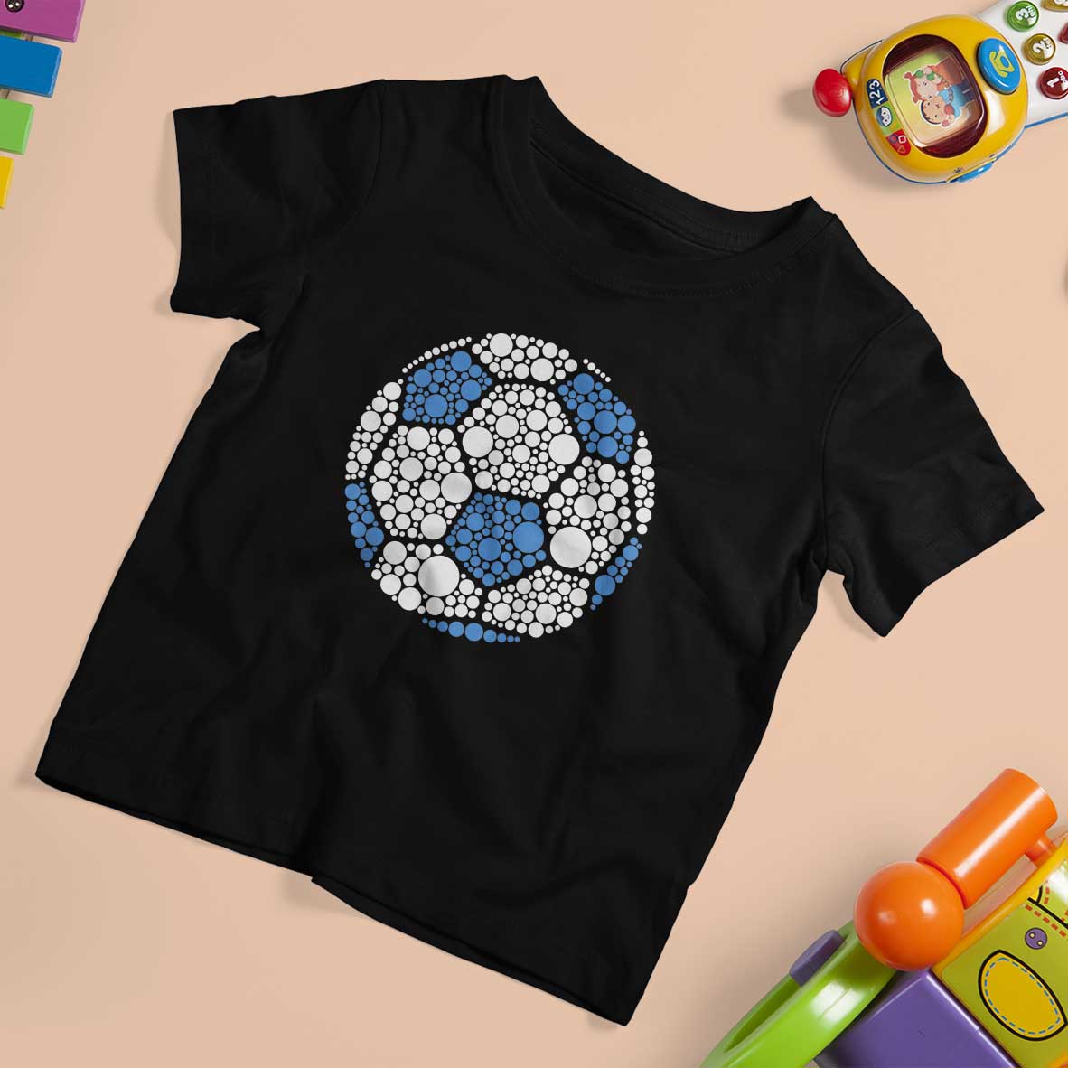 Happy Dot Day T Shirt For Kid Polka Dots Ball Soccer Lover - Wonder Print Shop