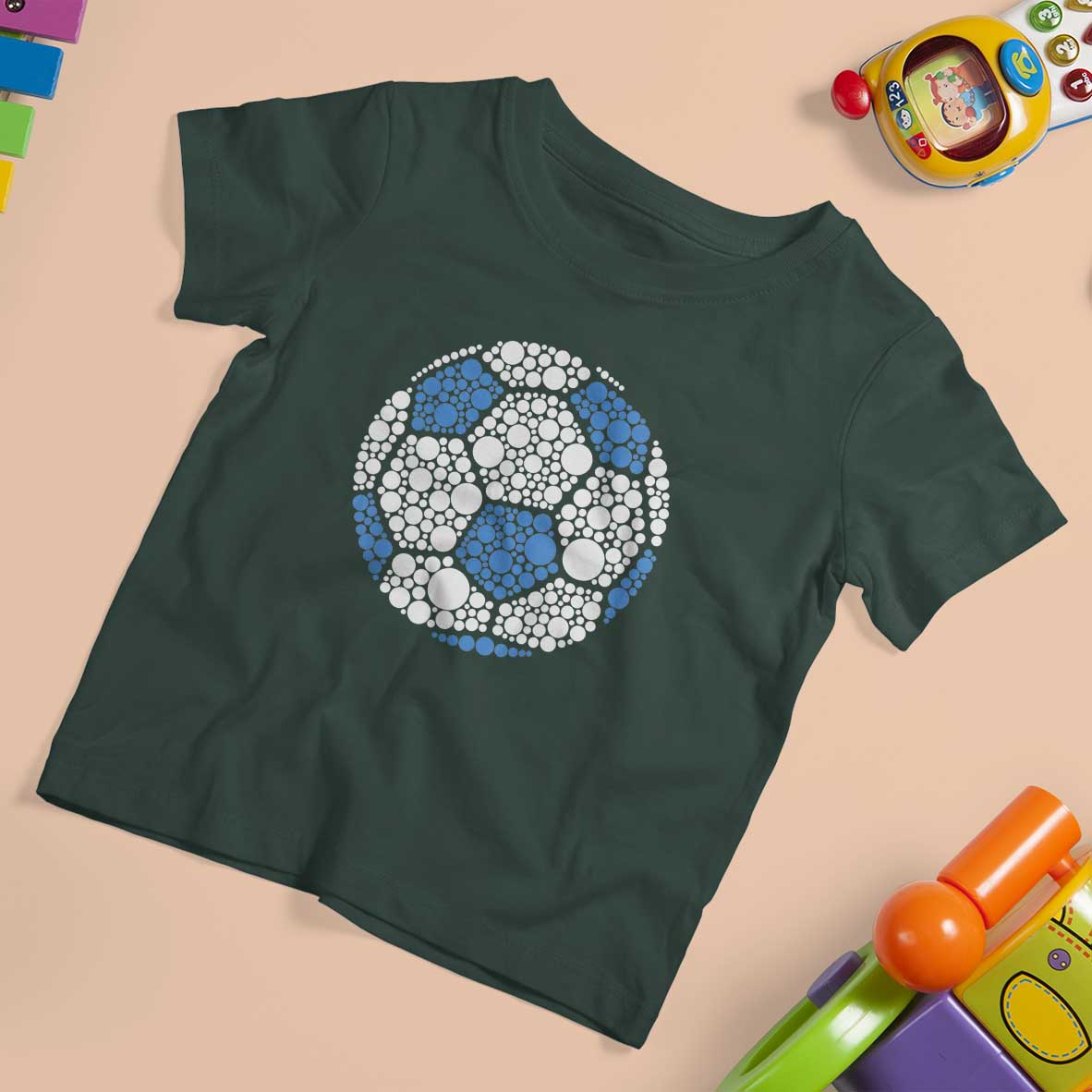 Happy Dot Day T Shirt For Kid Polka Dots Ball Soccer Lover - Wonder Print Shop