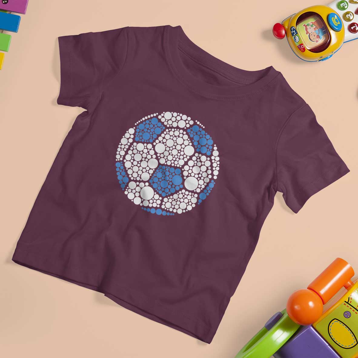 Happy Dot Day T Shirt For Kid Polka Dots Ball Soccer Lover - Wonder Print Shop