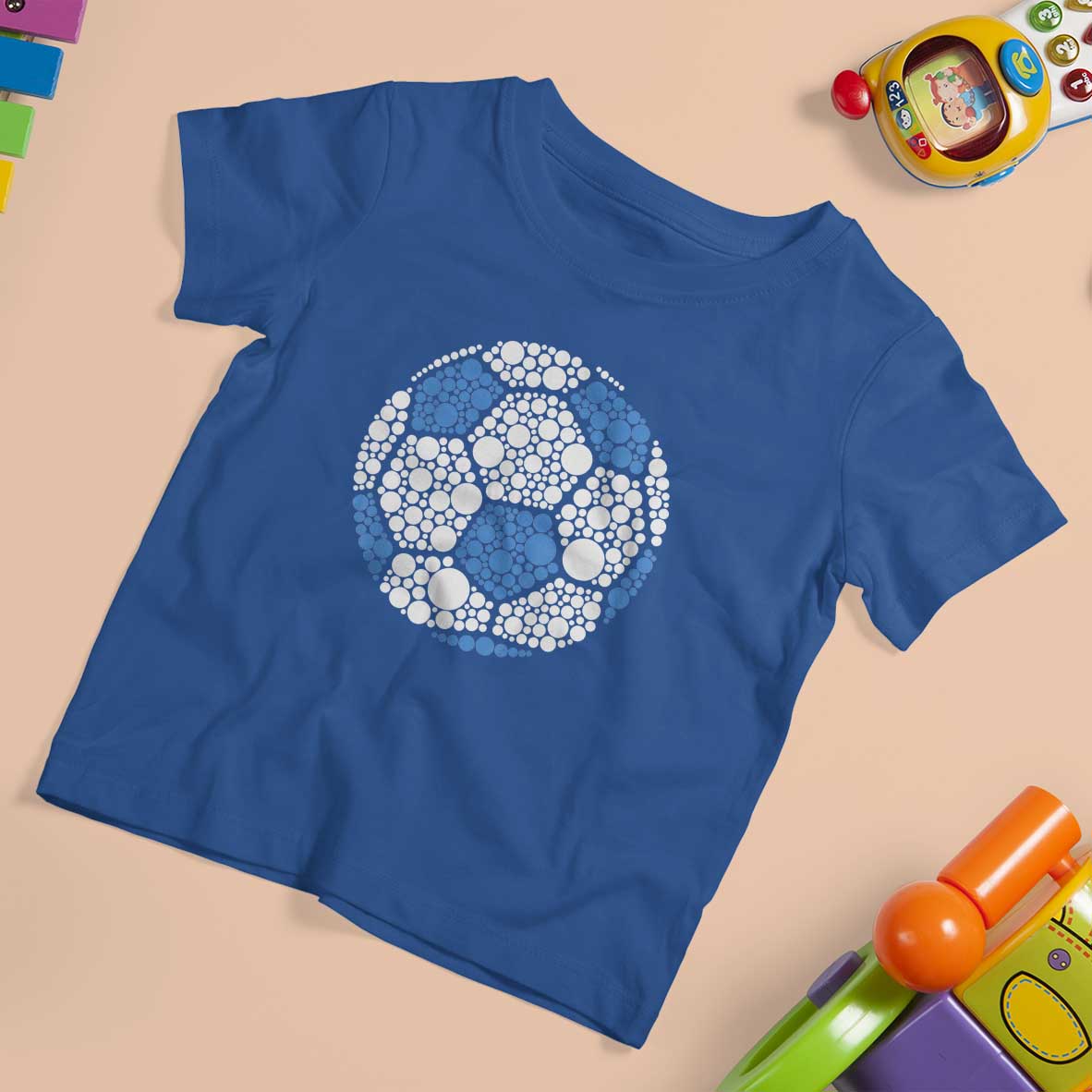 Happy Dot Day T Shirt For Kid Polka Dots Ball Soccer Lover - Wonder Print Shop