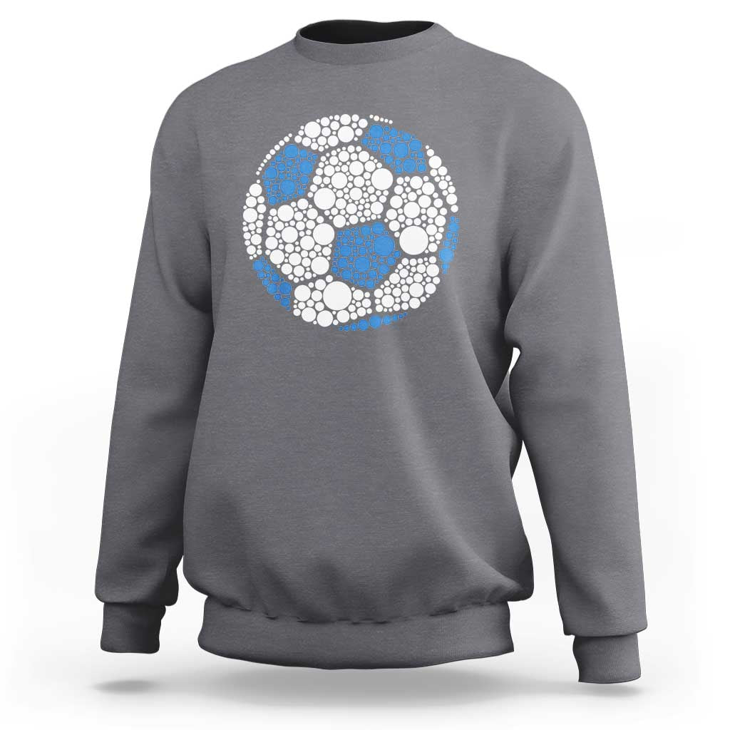 Happy Dot Day Sweatshirt Polka Dots Ball Soccer Lover - Wonder Print Shop