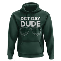 Dot Day Dude Hoodie Simple Cool Glasses Dots - Wonder Print Shop