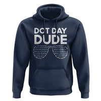 Dot Day Dude Hoodie Simple Cool Glasses Dots - Wonder Print Shop