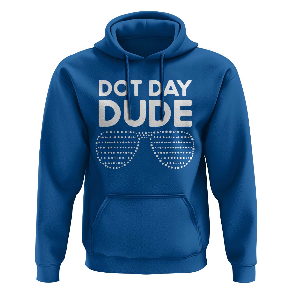 Dot Day Dude Hoodie Simple Cool Glasses Dots - Wonder Print Shop