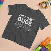 Dot Day Dude T Shirt For Kid Simple Cool Glasses Dots - Wonder Print Shop