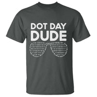 Dot Day Dude T Shirt Simple Cool Glasses Dots - Wonder Print Shop