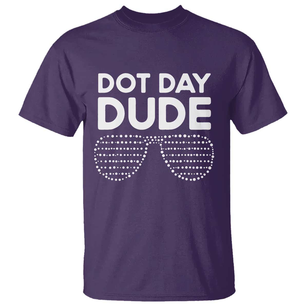 Dot Day Dude T Shirt Simple Cool Glasses Dots - Wonder Print Shop
