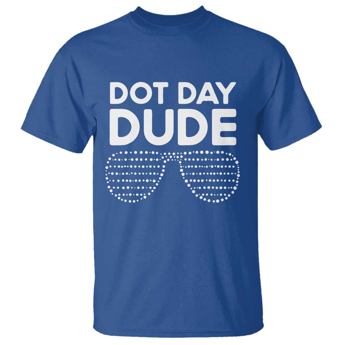 Dot Day Dude T Shirt Simple Cool Glasses Dots - Wonder Print Shop