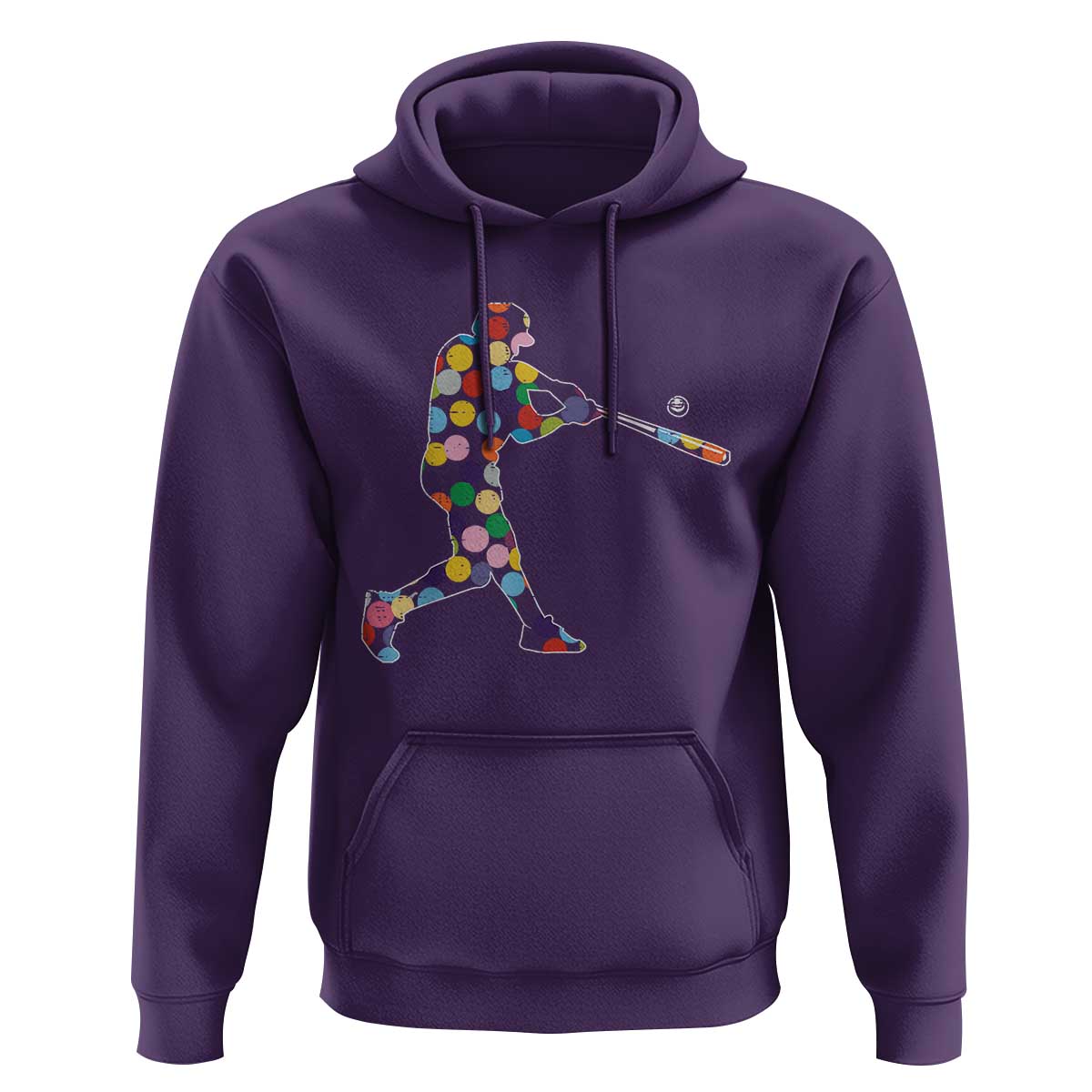 Happy Dot Day Hoodie Polka Dots Art Baseball Player - Wonder Print Shop